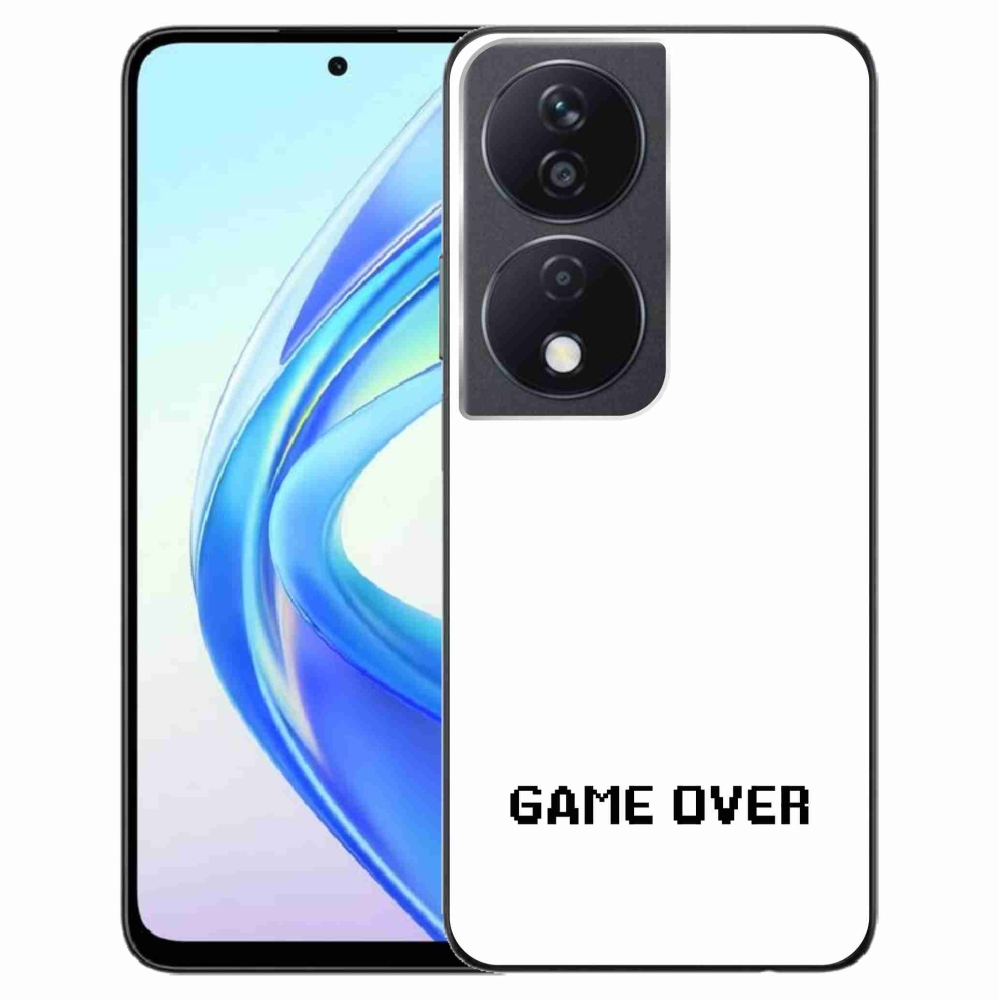 Gelový kryt mmCase na Honor X7b/Honor 90 Smart - game over bílé pozadí