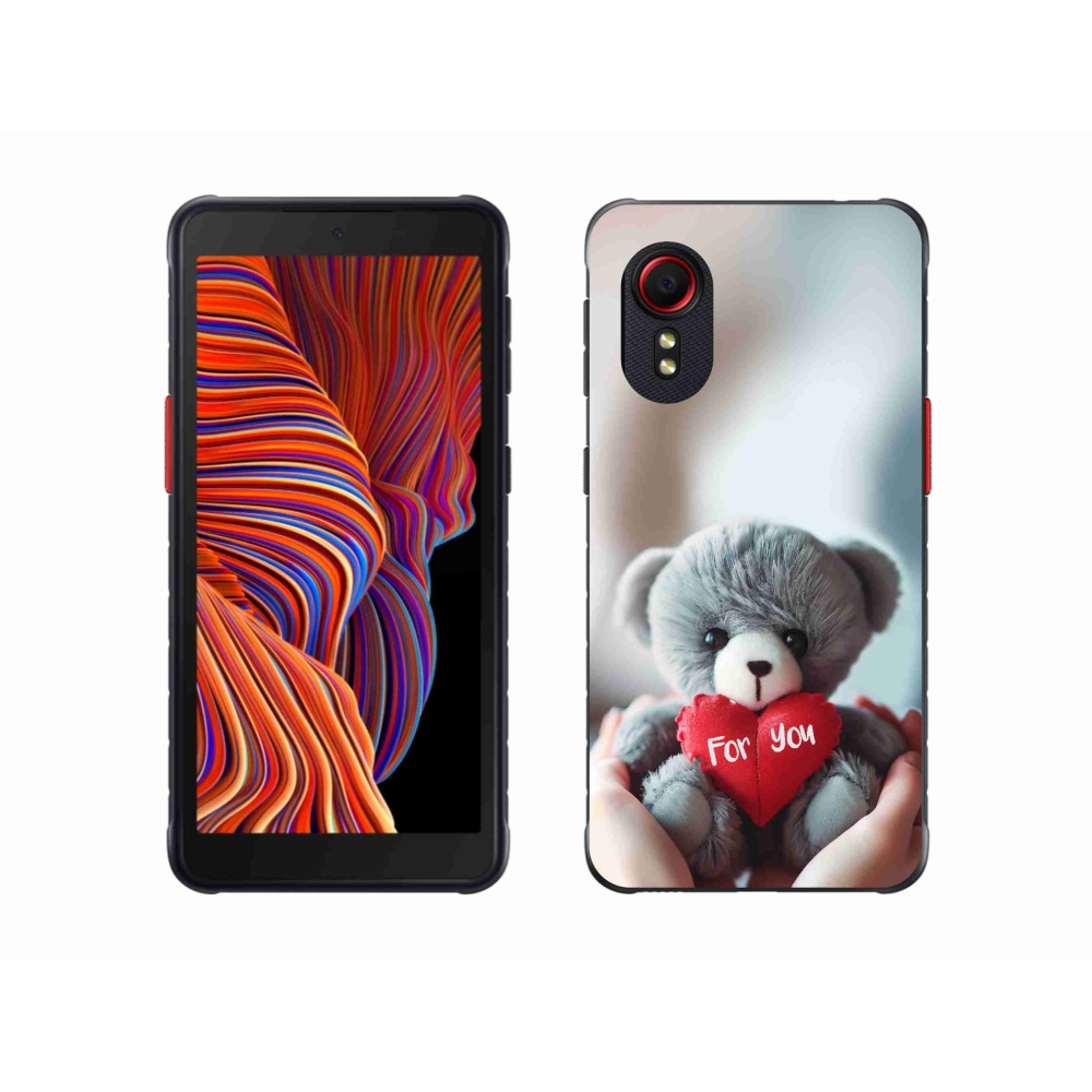 Gelový kryt mmCase na Samsung Galaxy Xcover 5 - medvídek pro zamilované