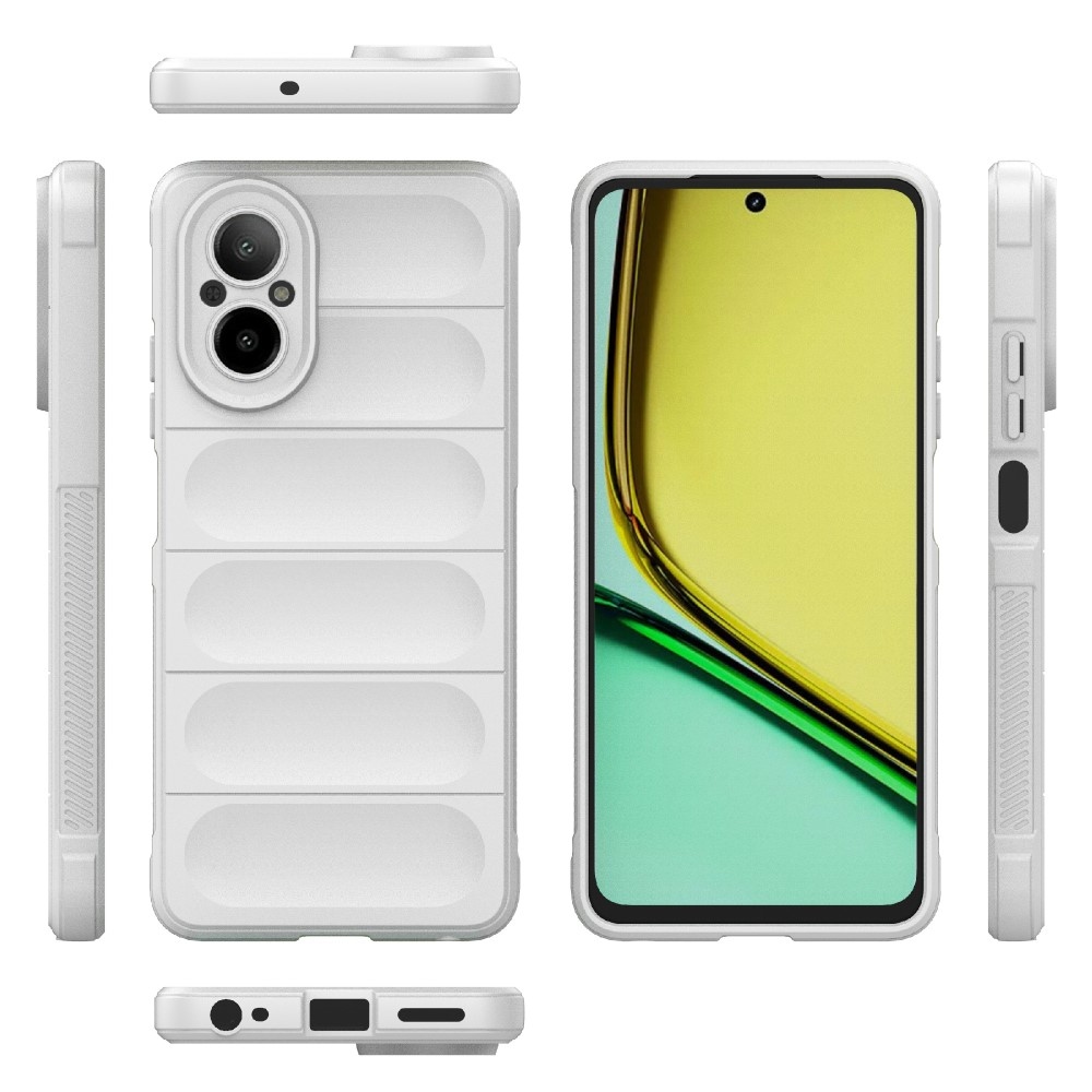 Rugg odolný gelový kryt na mobil Realme C67 - bílý