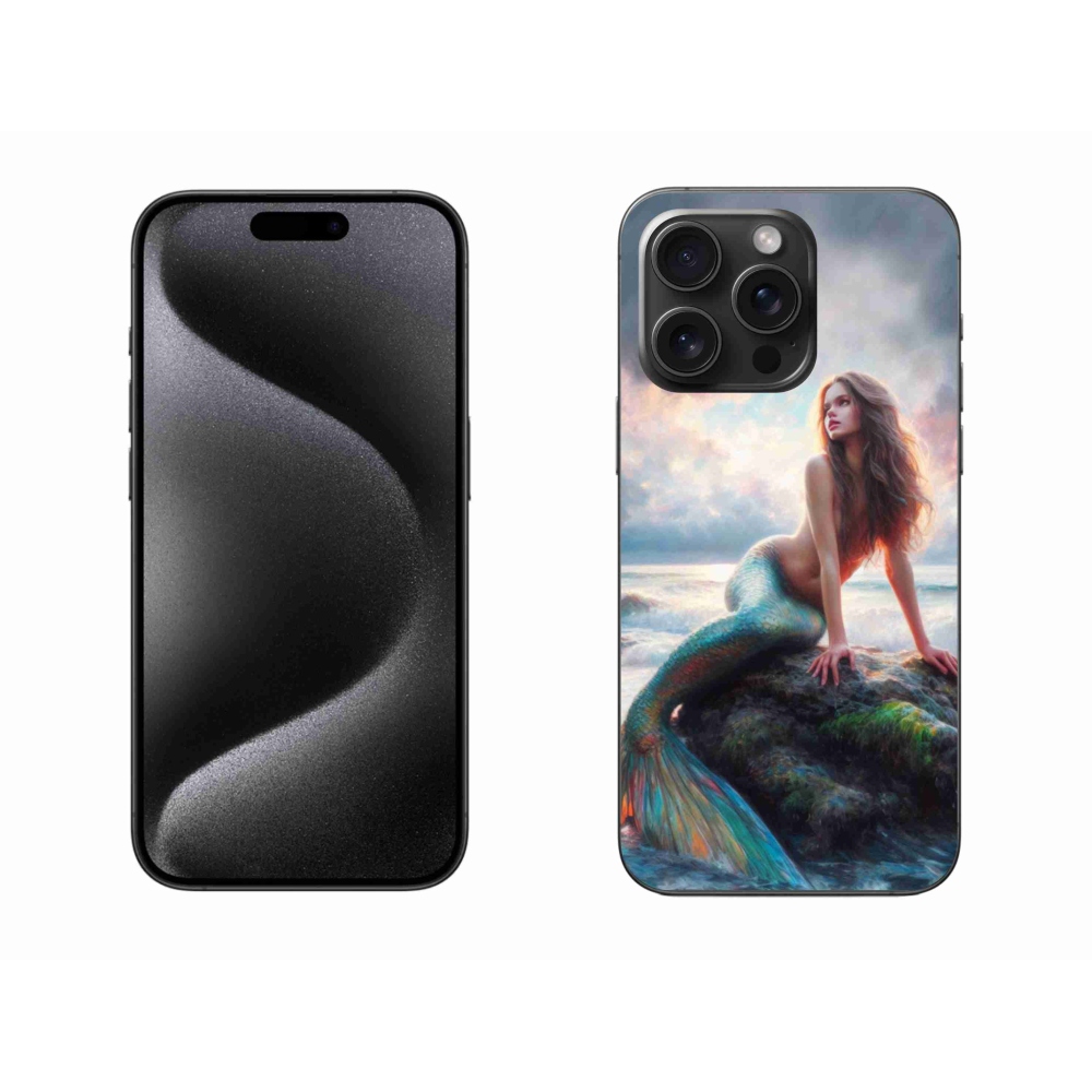 Gelový kryt mmCase na iPhone 15 Pro Max - mořská panna