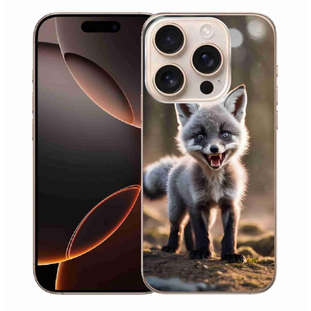 Gelový kryt mmCase na iPhone 16 Pro Max - rozzuřená liška