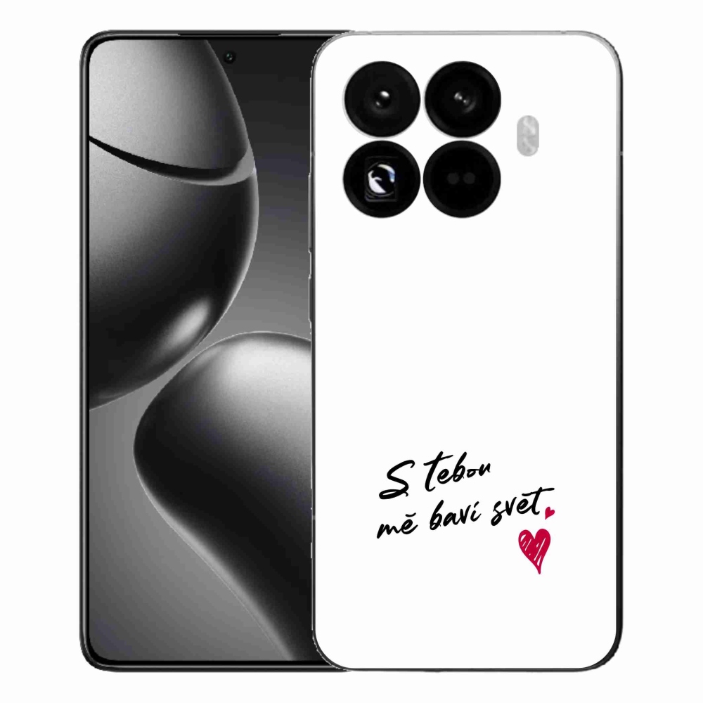 Gelový kryt mmCase na Xiaomi 15T Pro - zamilovaný text 1 bílé pozadí