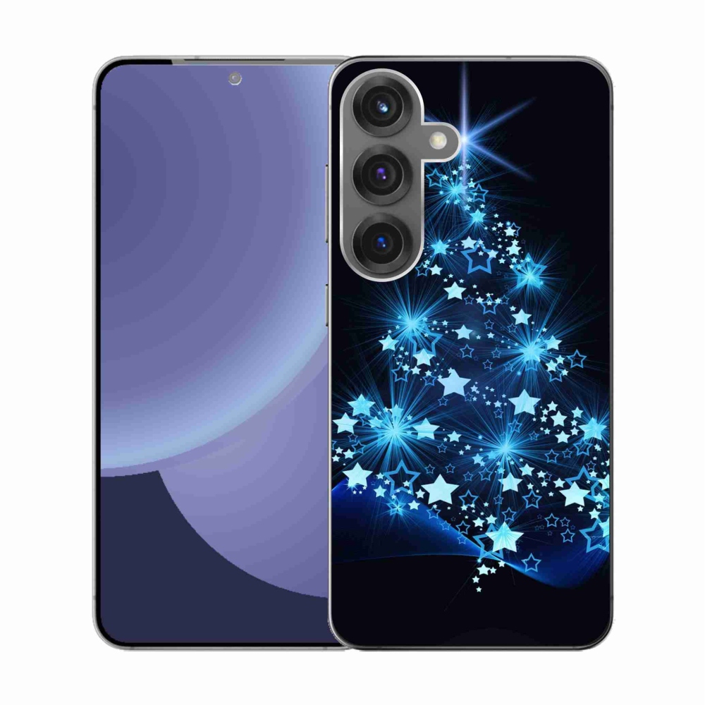 Gelový kryt mmCase na Samsung Galaxy S25 - vánoční stromek