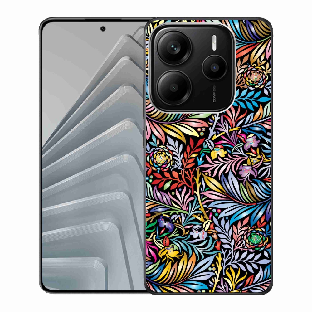Gelový kryt mmCase na Xiaomi Redmi Note 14 5G - květiny 5