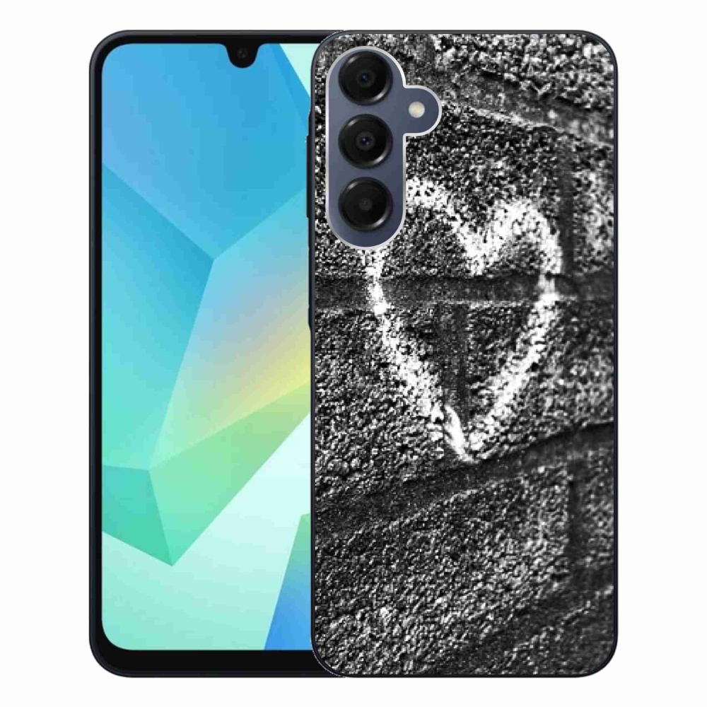 Gelový kryt mmCase na Samsung Galaxy A16 4G/5G - srdce na zdi