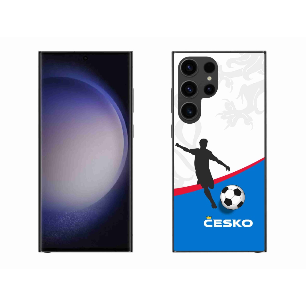 Gelový kryt mmCase na Samsung Galaxy S23 Ultra 5G - fotbal Česko 1