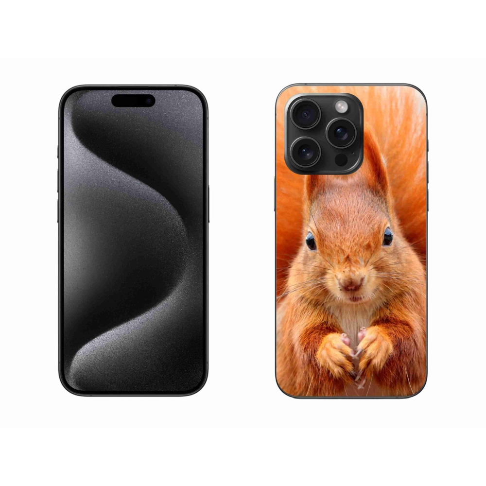 Gelový kryt mmCase na iPhone 15 Pro Max - veverka