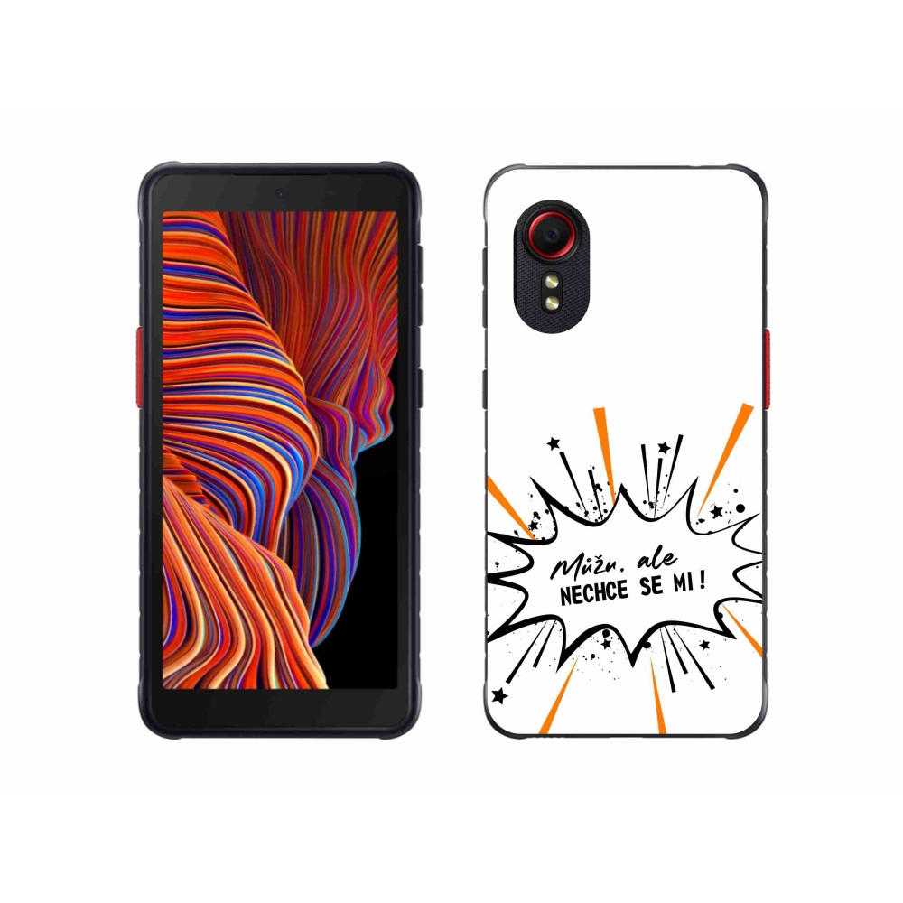 Gelový kryt mmCase na Samsung Galaxy Xcover 5 - vtipný text 11 bílé pozadí