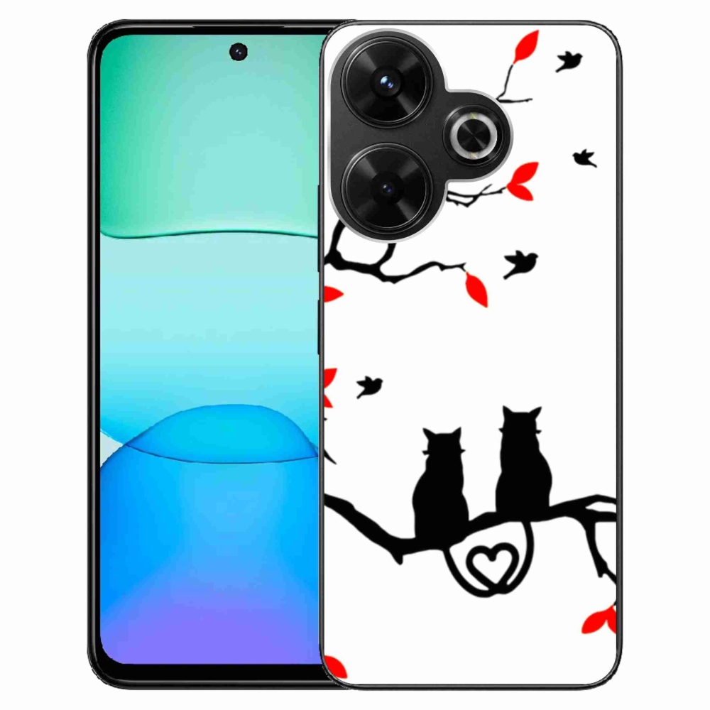 Gelový kryt mmCase na Xiaomi Redmi 13 4G/Poco M6 4G - kočičí láska