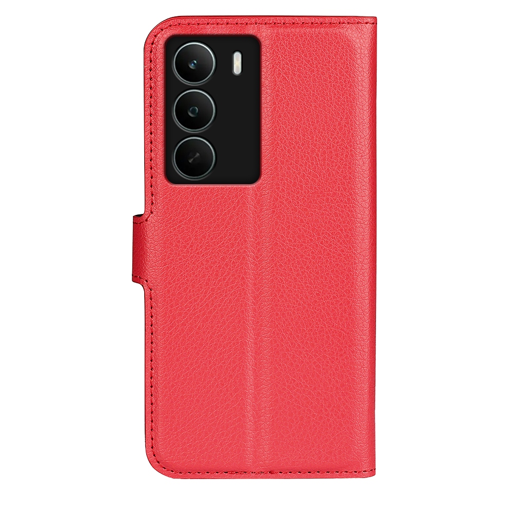 Litchi knížkové pouzdro na Realme C71 - červené