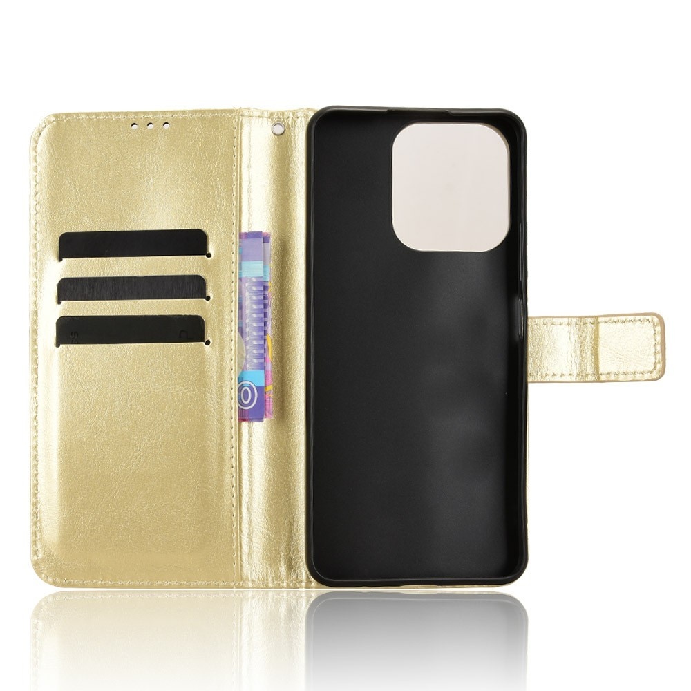 Crazy knížkové pouzdro na Realme Note 70T - zlaté