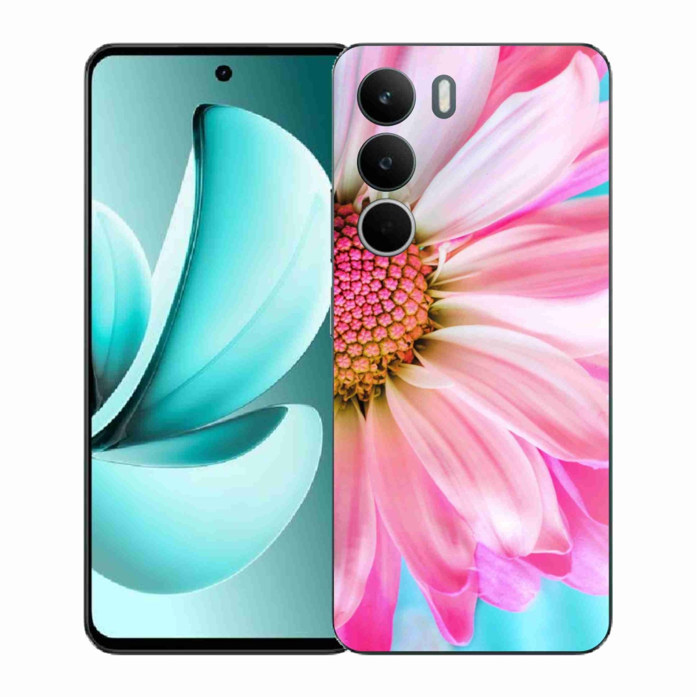 Gelový kryt mmCase na Realme C71 - růžová květina