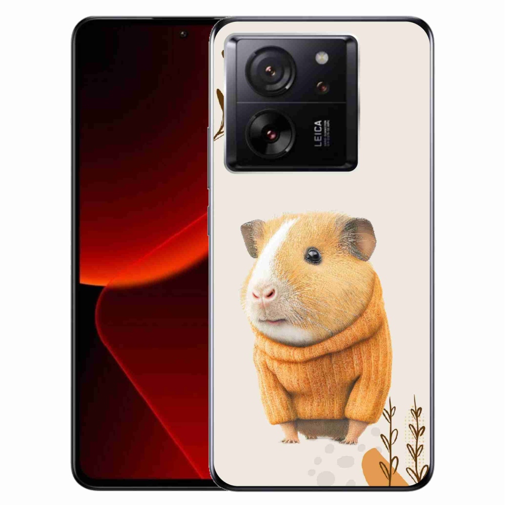 Gelový kryt mmCase na Xiaomi 13T/13T Pro - morče ve svetru