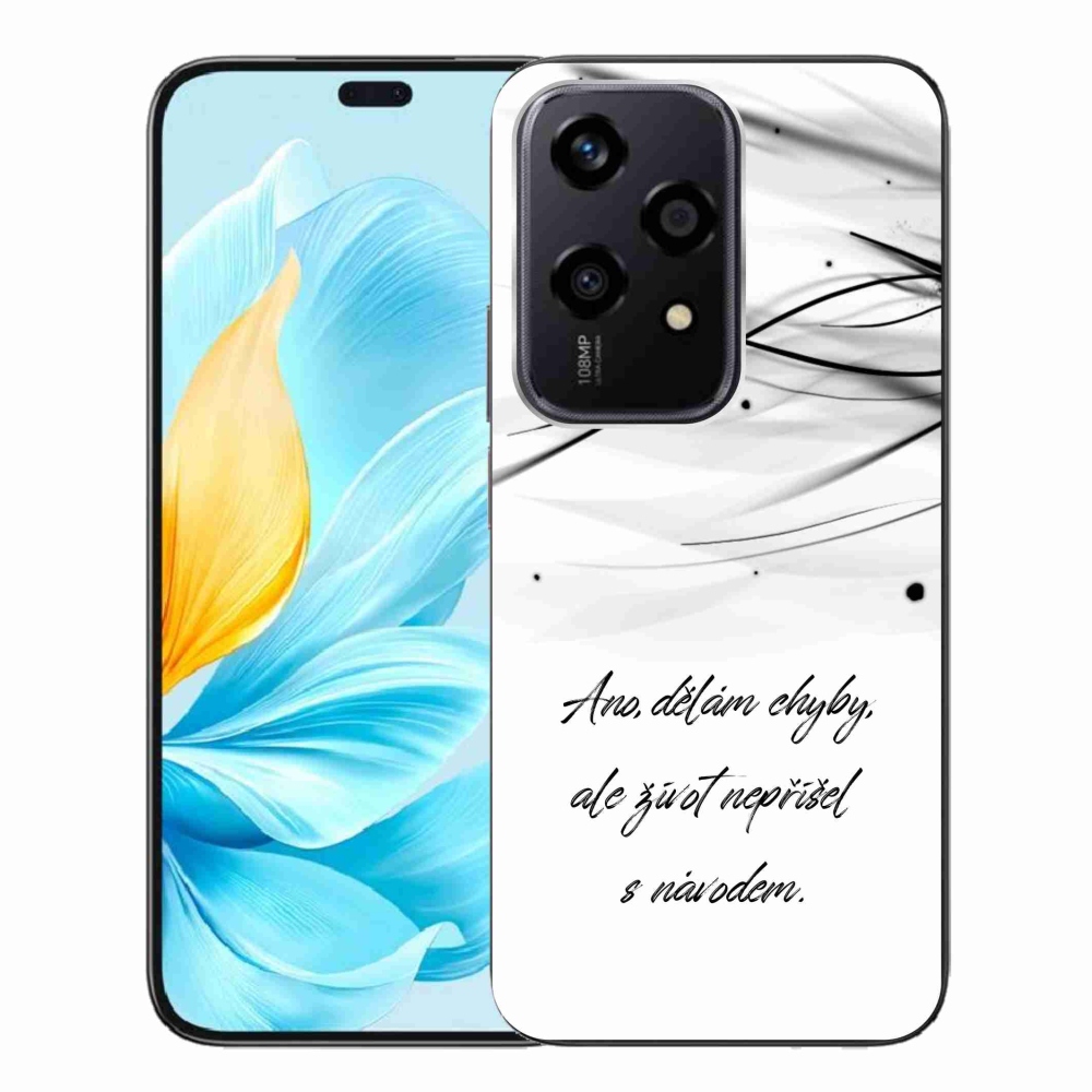 Gelový kryt mmCase na Honor 200 Lite 5G - citát bílé pozadí