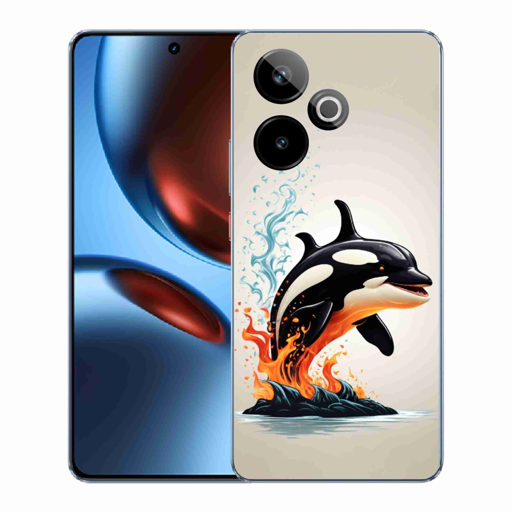 Gelový kryt mmCase na Realme GT 7 5G/GT 7T 5G - kosatka