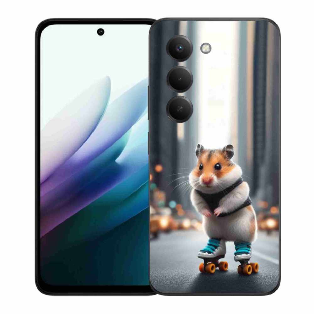 Gelový kryt mmCase na Xiaomi Redmi 15 4G/5G (171mm) - křeček na bruslích