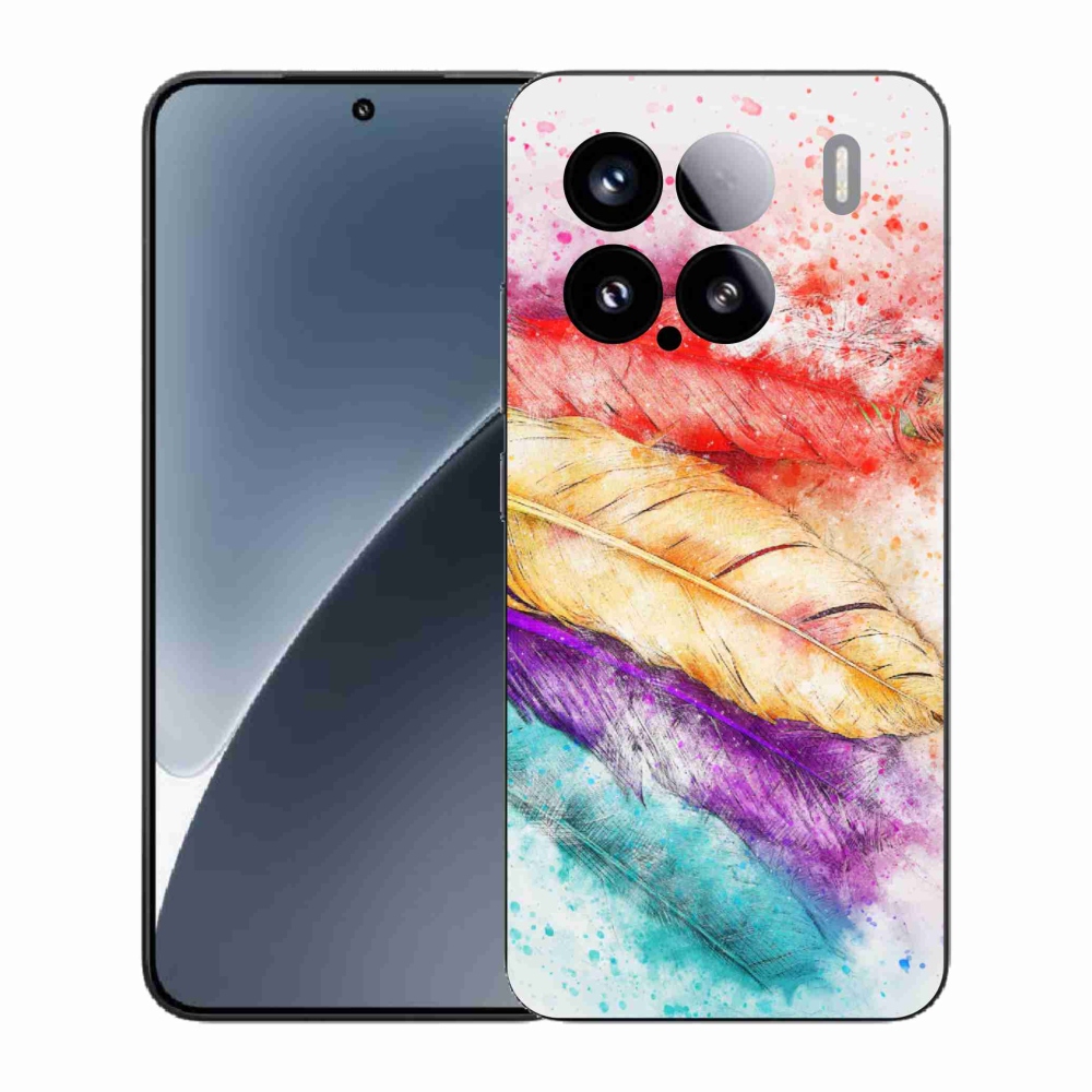 Gelový kryt mmCase na Xiaomi 15 - barevné peří