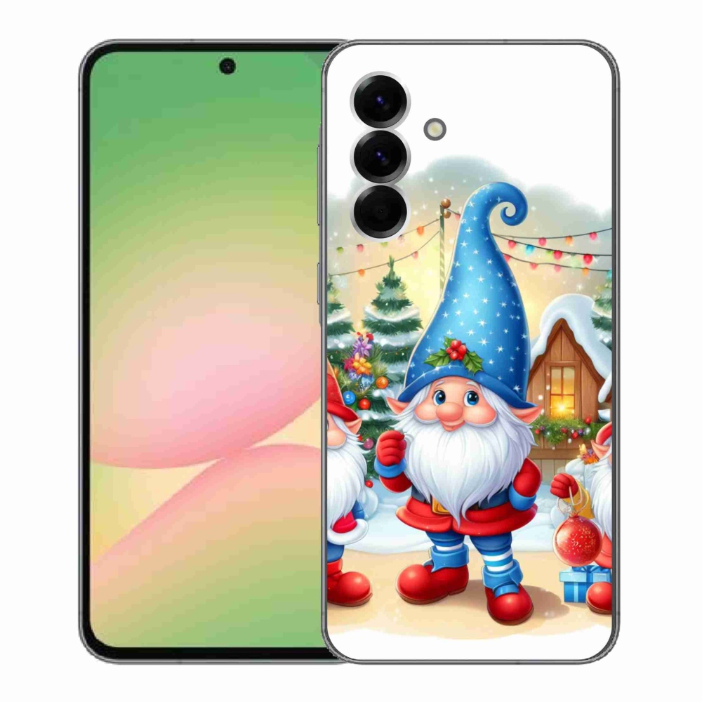Gelový kryt mmCase na Samsung Galaxy A56 5G - vánoční skřítci