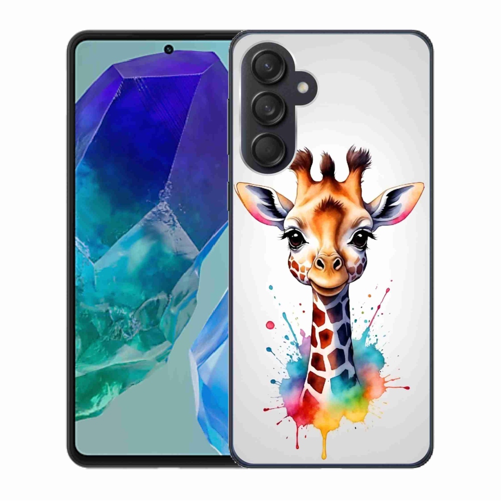 Gelový kryt mmCase na Samsung Galaxy M55 5G - žirafa 1