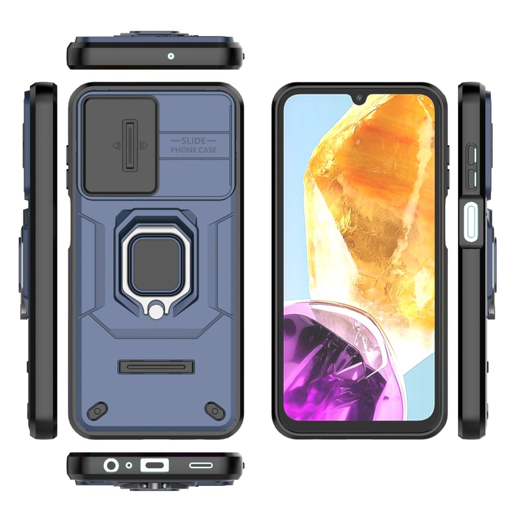 Lens odolný hybridní kryt na Samsung Galaxy M15 5G - modrý