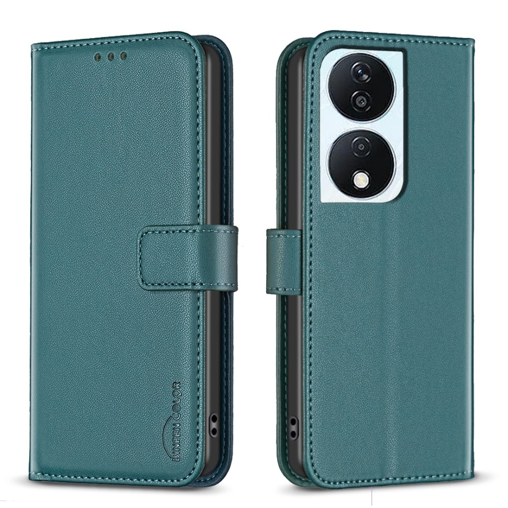BNF knížkové pouzdro na Honor X7b/Honor 90 Smart - tmavězelené