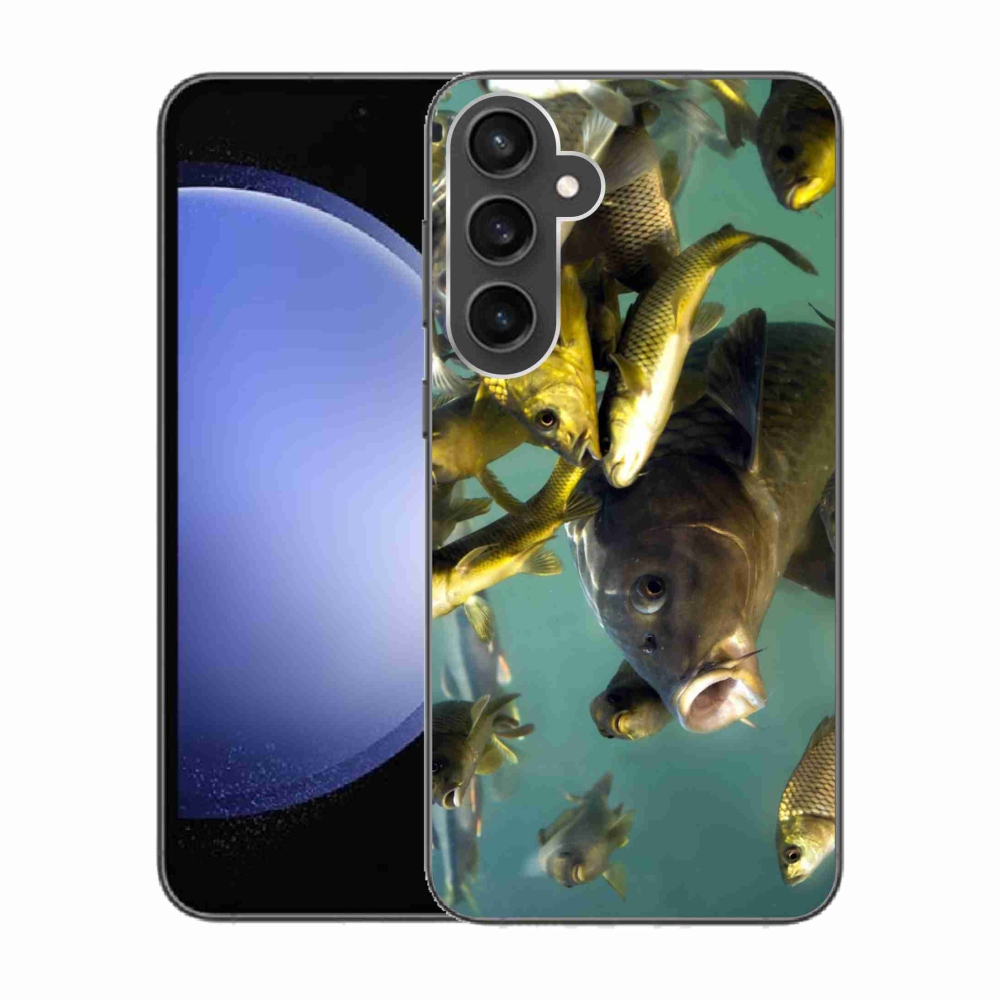 Gelový obal mmCase na Samsung Galaxy S23 FE - hejno ryb