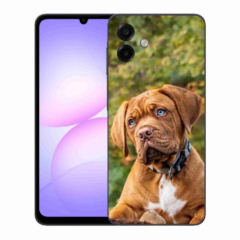 Gelový kryt mmCase na Samsung Galaxy A07 4G - štěně 
