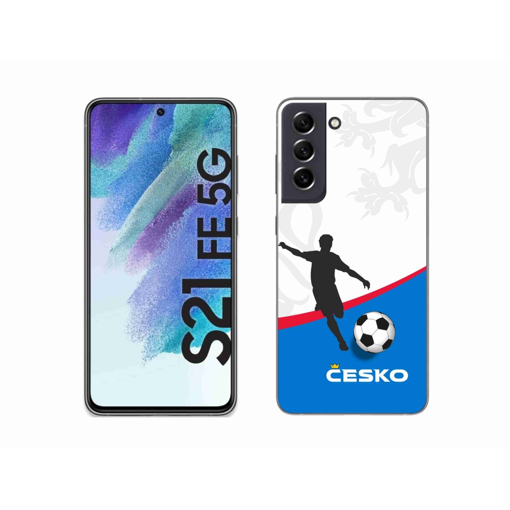 Gelový kryt mmCase na Samsung Galaxy S21 FE 5G - fotbal Česko 1