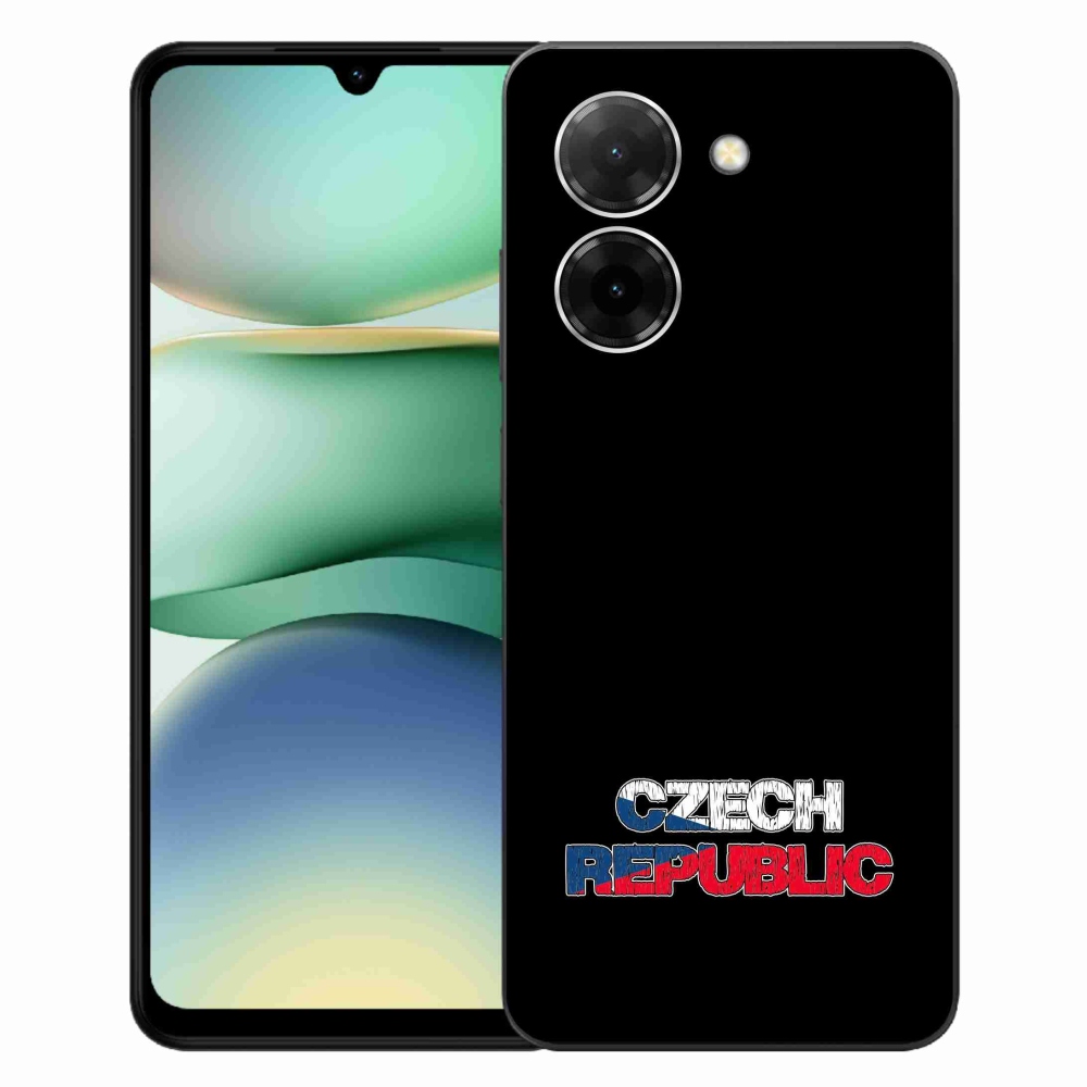 Gelový kryt mmCase na Xiaomi Redmi A5 (173.45x79.35x8.45mm) - Czech Republic černé pozadí