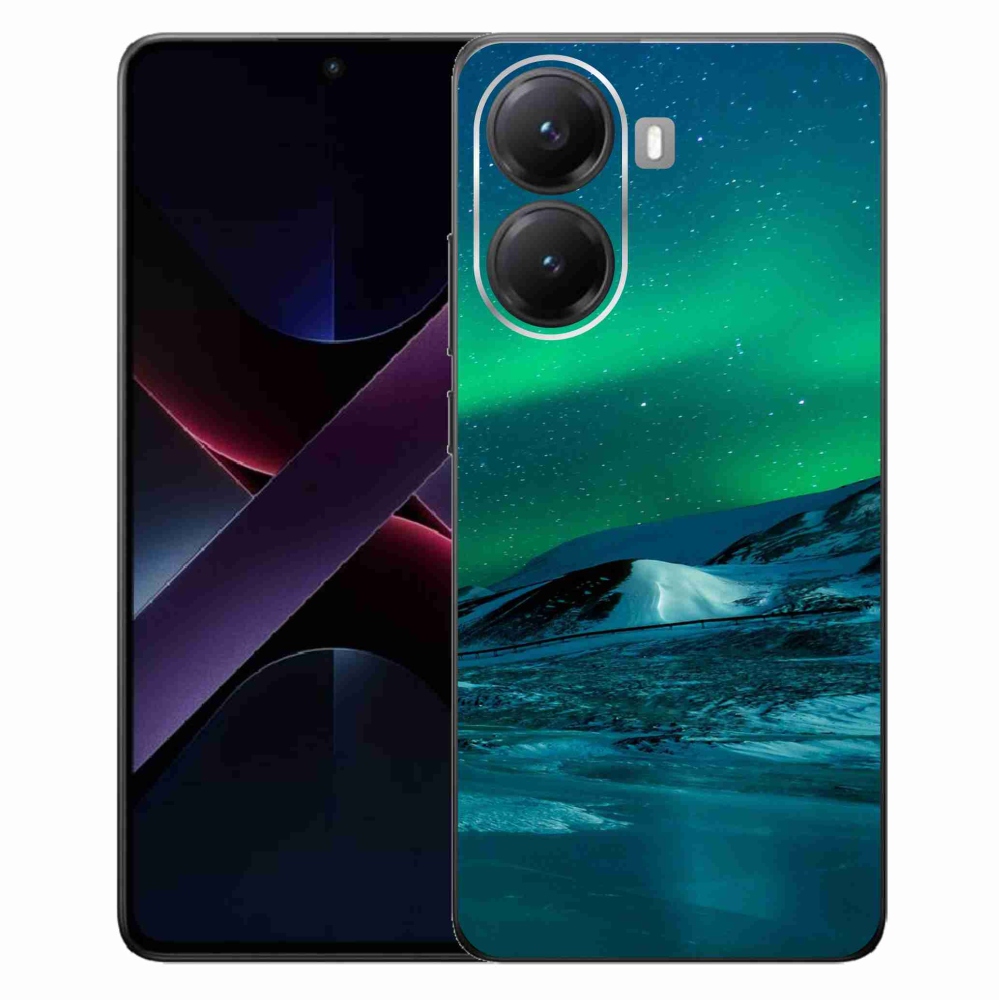 Gelový kryt mmCase na Xiaomi Poco X7 Pro 5G - polární záře