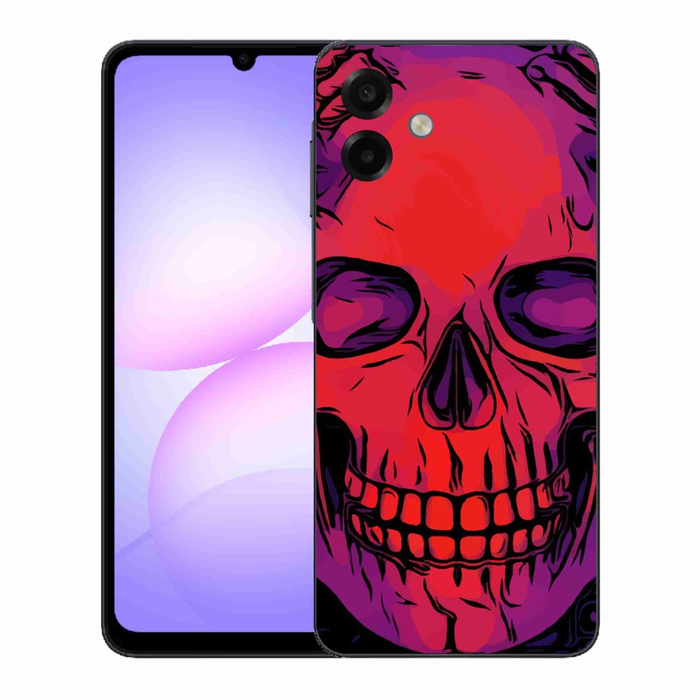 Gelový kryt mmCase na Samsung Galaxy A07 4G - lebka