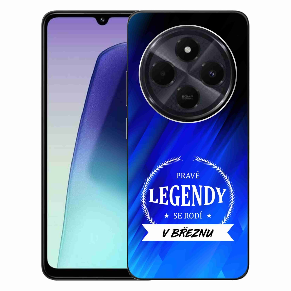 Gelový kryt mmCase na Xiaomi Redmi 14C/Poco C75 - legendy v březnu modré pozadí
