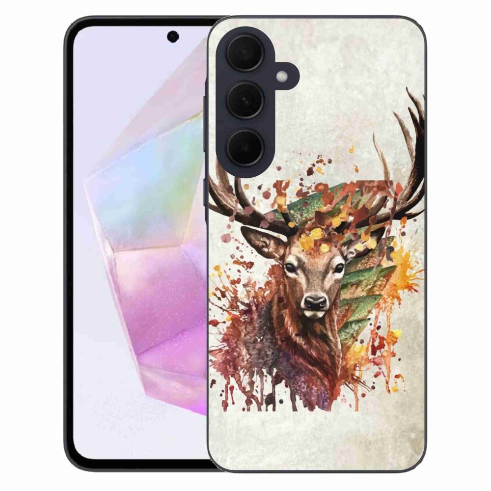 Gelový obal mmCase na Samsung Galaxy A35 5G - jelen 1