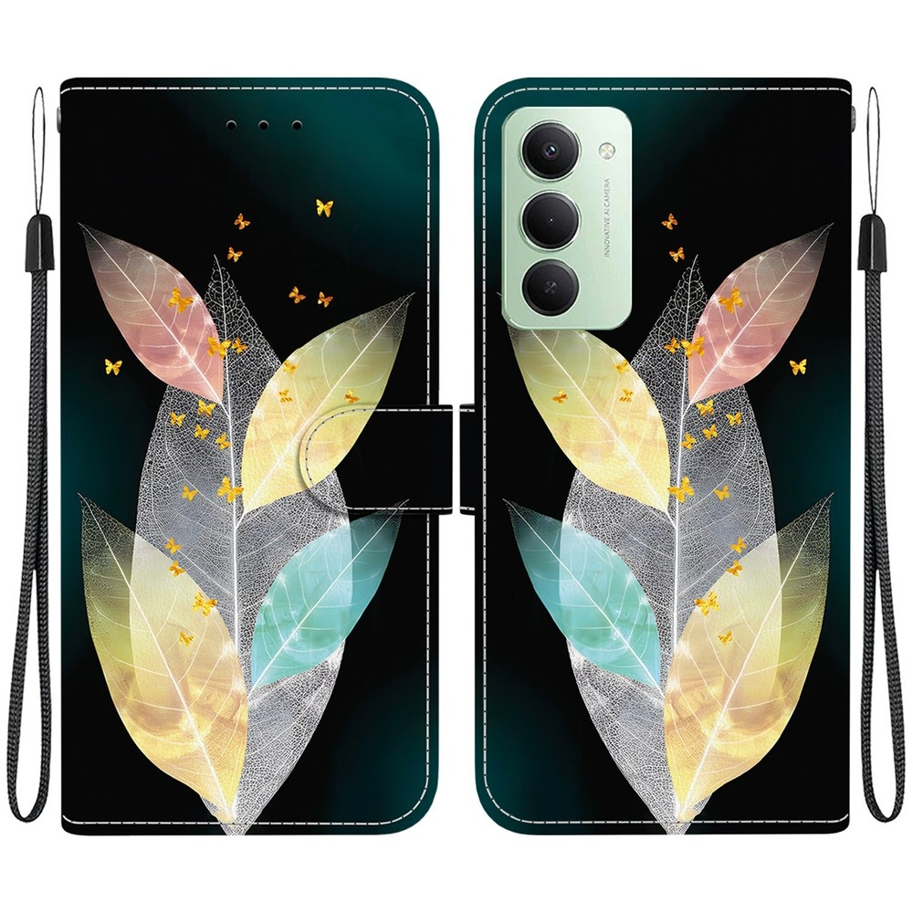 Versatile knížkové pouzdro na Xiaomi Redmi 15 5G (169mm) - barevné listy
