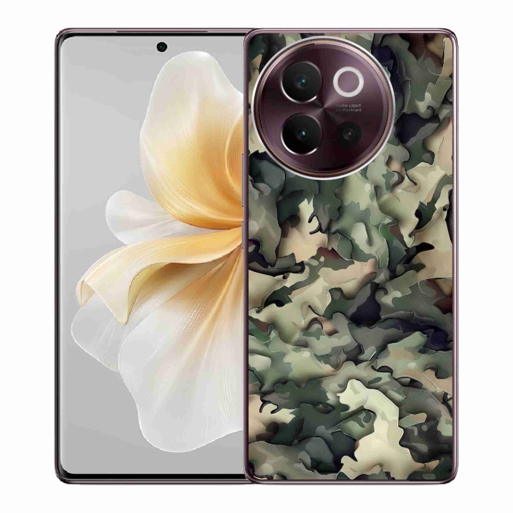 Gelový kryt mmCase na Vivo V40 Lite 5G - maskáčový vzor 9