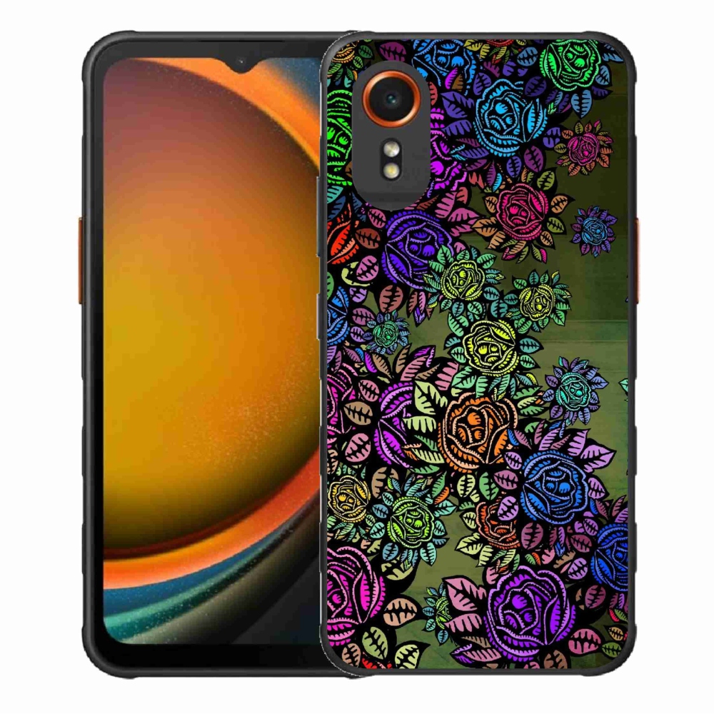 Gelový kryt mmCase na Samsung Galaxy Xcover 7 - květiny 6