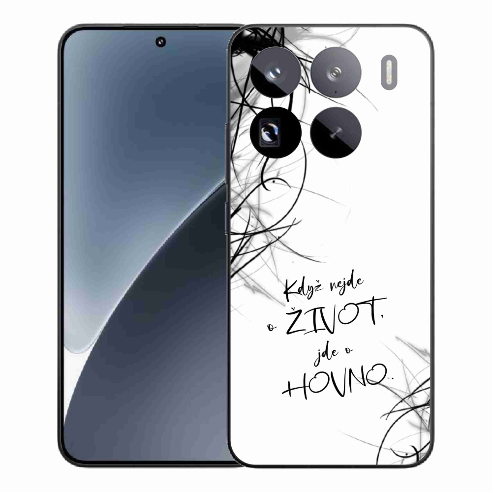 Gelový kryt mmCase na Xiaomi 15 Pro - vtipný text 16 bílé pozadí