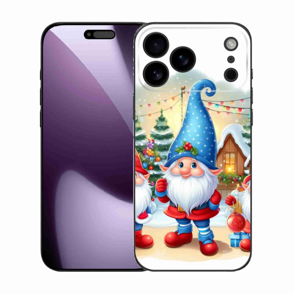 Gelový kryt mmCase na iPhone 17 Pro Max - vánoční skřítci