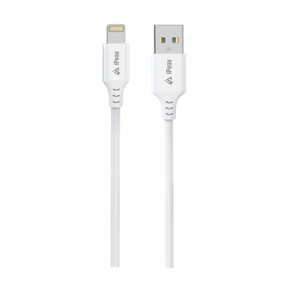 iPEAX TPU kabel USB-A / lightning 1 m, USB 2.0 - bílý