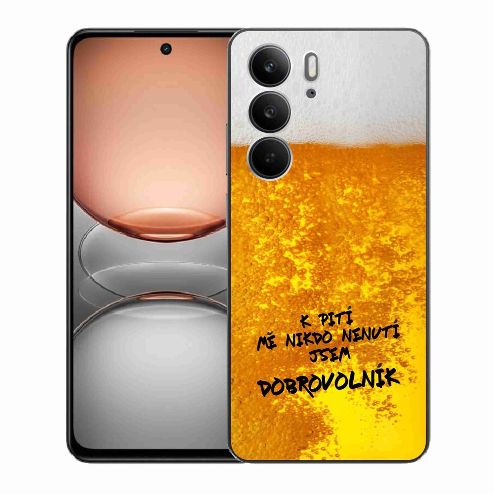 Gelový kryt mmCase na Realme C75 - pivní motiv 4