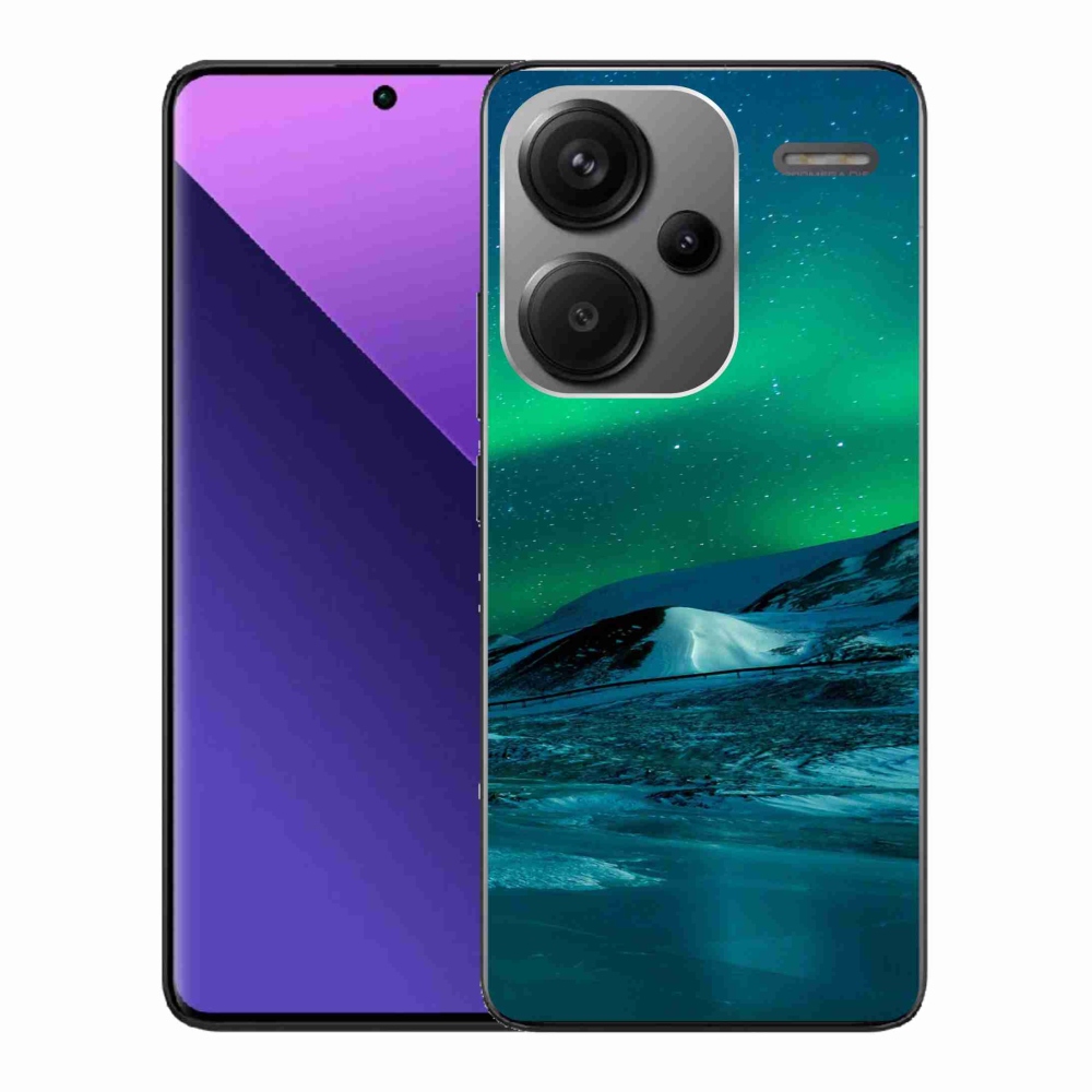 Gelový kryt mmCase na Xiaomi Redmi Note 13 Pro+ 5G - polární záře