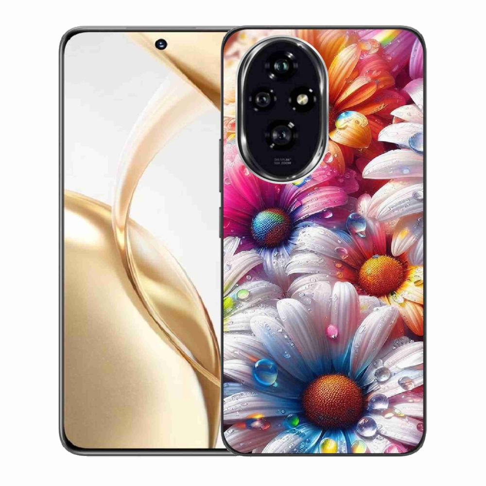 Gelový kryt mmCase na Honor 200 5G - barevné kopretiny
