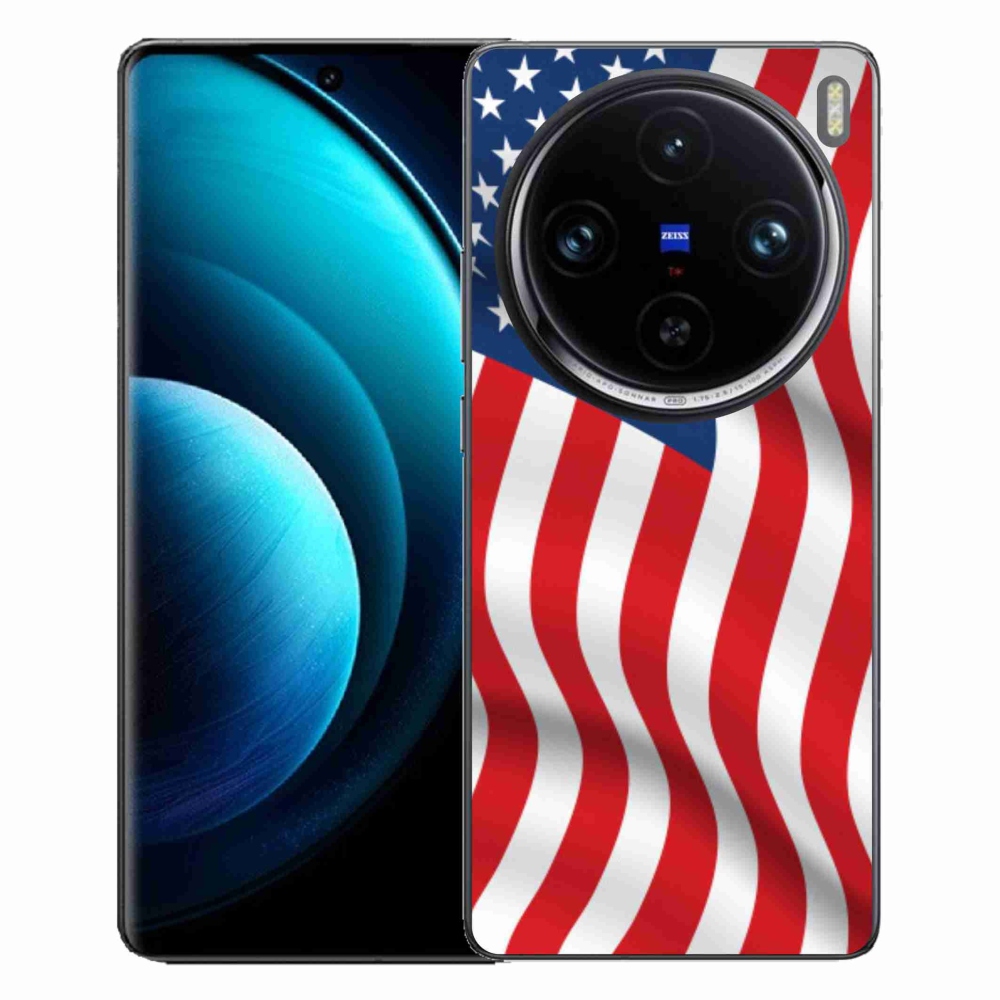 Gelový kryt mmCase na Vivo X100 Pro 5G - USA vlajka