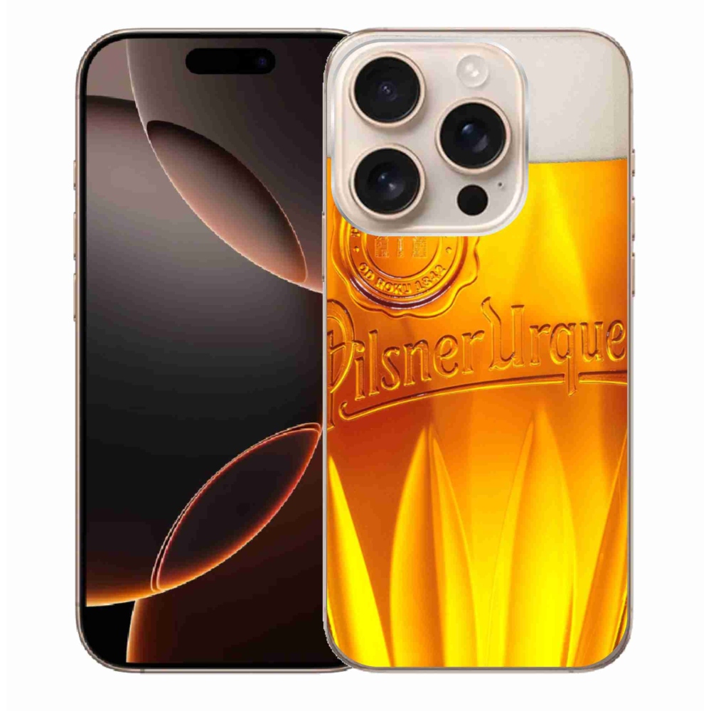 Gelový kryt mmCase na iPhone 16 Pro Max - pivo
