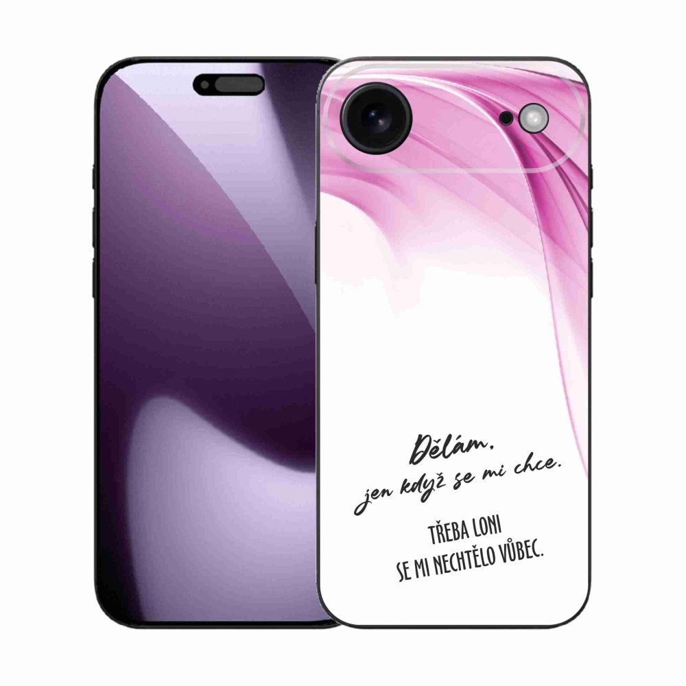 Gelový kryt mmCase na iPhone 17 Air - vtipný text 12 bílé pozadí