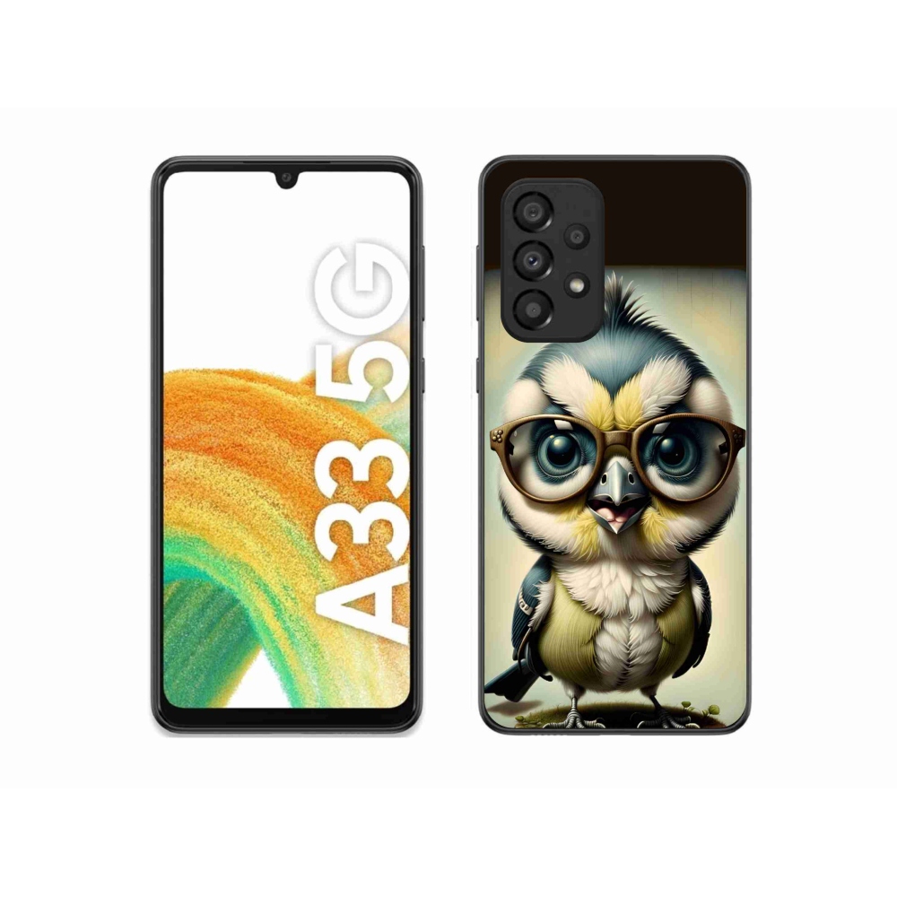 Gelový kryt mmCase na Samsung Galaxy A33 5G - mládě s brýlemi