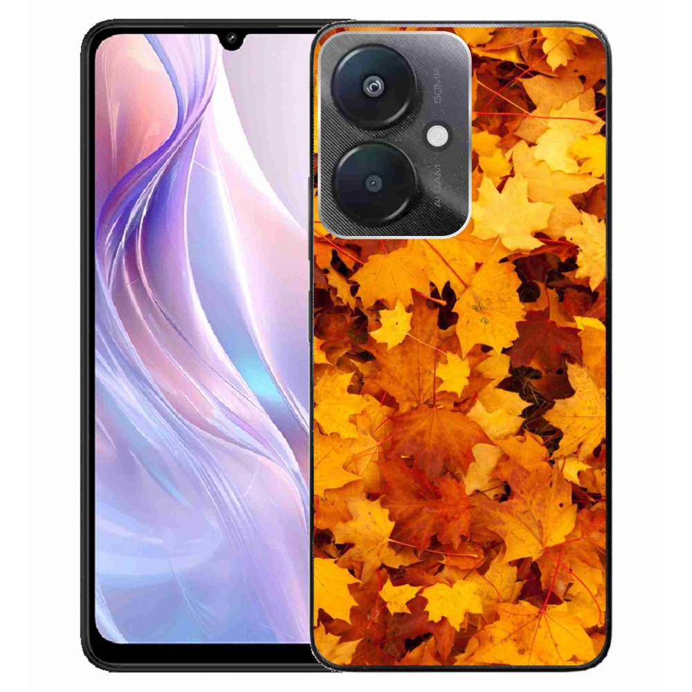 Gelový kryt mmCase na Xiaomi Redmi 13C 5G - javorové listy
