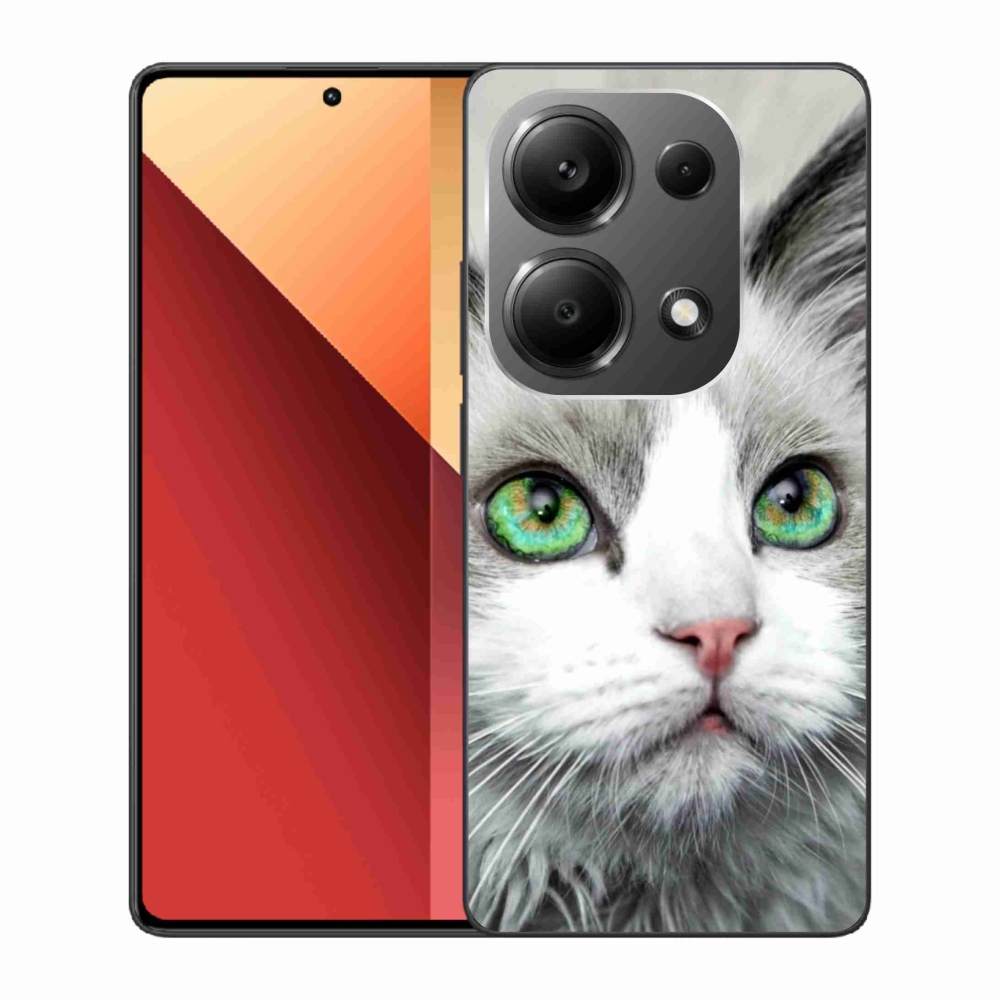 Gelový kryt mmCase na Xiaomi Redmi Note 13 Pro 4G/Poco M6 Pro - kočičí pohled