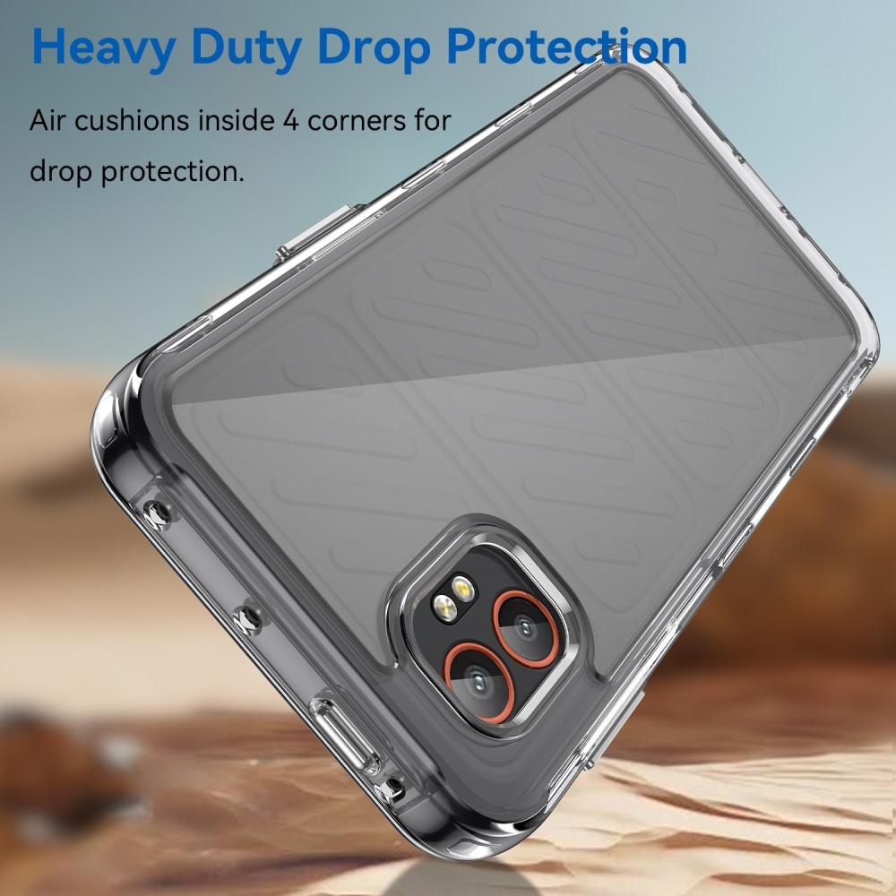 Gelový obal s pevnými zády na Samsung Galaxy Xcover 7 Pro - průhledný
