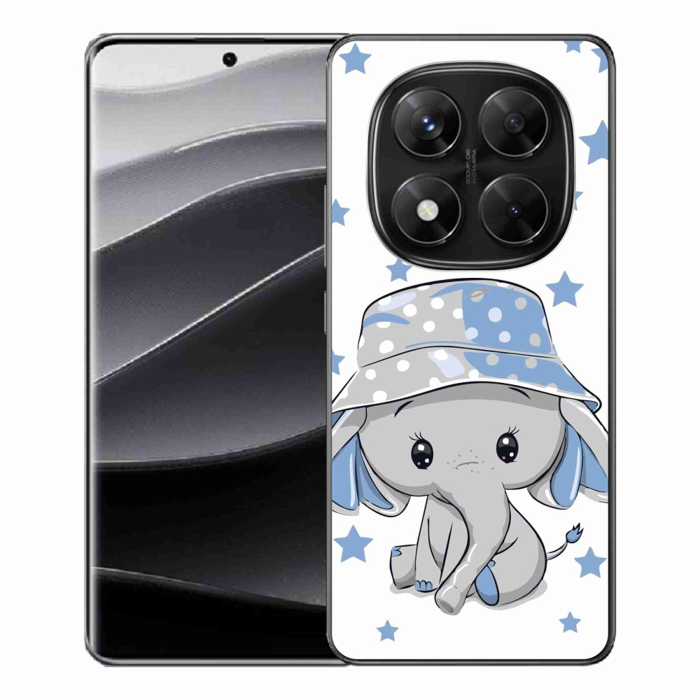 Gelový kryt mmCase na Xiaomi Redmi Note 14 Pro 5G/Poco X7 5G - modrý slon